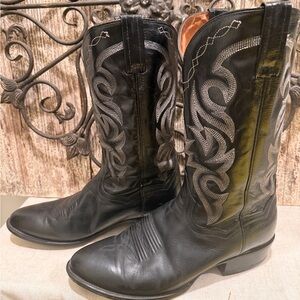 dan post boots size 11 EW leather cowboy western boots